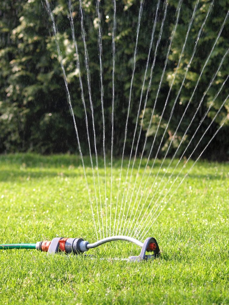 lawn sprinkler, water, nature, hose connection, waterdrop, lawn, garden